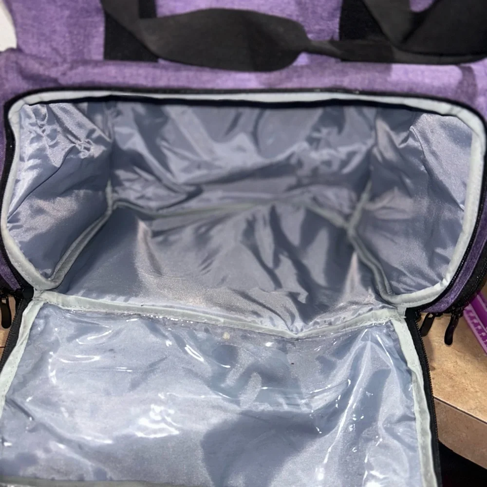 Purple Tote with Black Accents